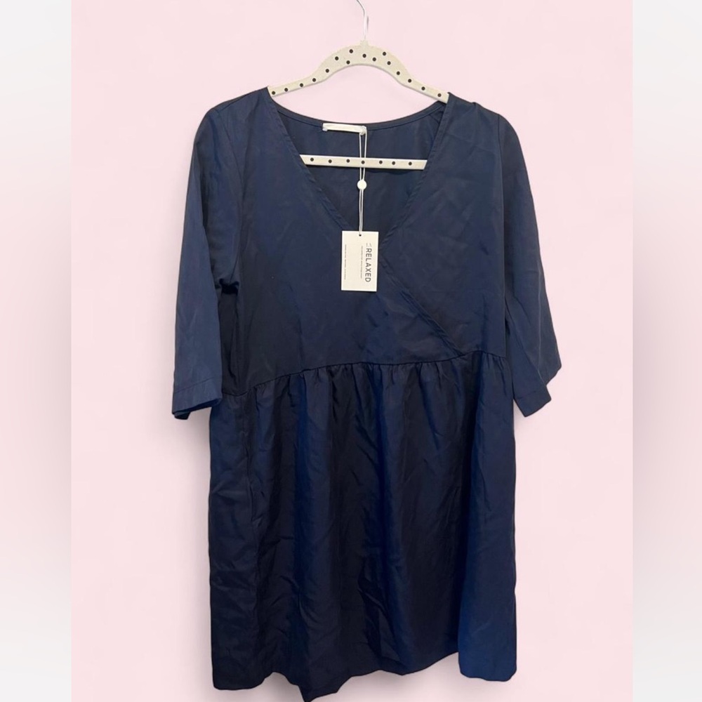 Navy Blue Midi Dress